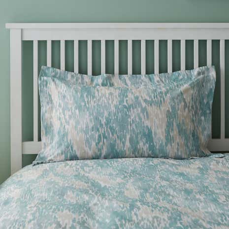 Waves Teal Oxford Pillowcase