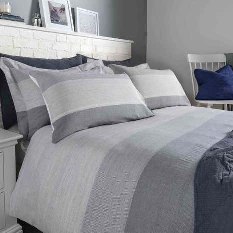 Wentworth Blue Duvet Cover and Pillowcase Set