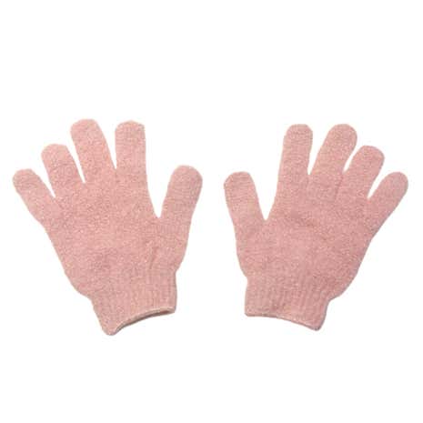 Pink Exfoliating Gloves