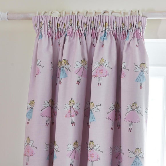 Fairies Pink Blackout Curtains