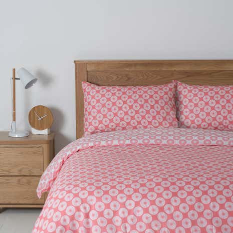 Essentials C Polka Dot Reversible Duvet Cover Set Dunelm Essentials C Polka Dot Reversible Duvet Cover Set