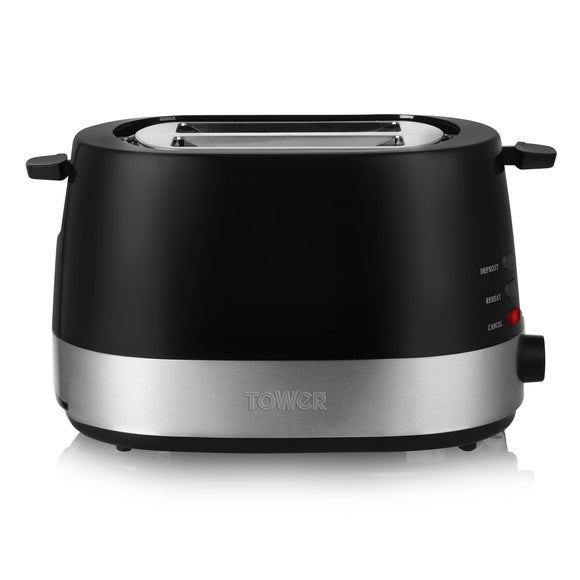 Tower Black 2 Slice Toaster