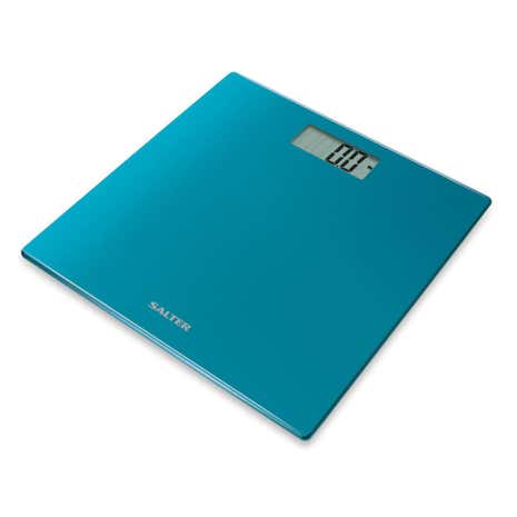 Salter Teal Glass Bathroom Scale