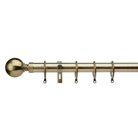 Curtains Ideas 380 cm curtain pole : Curtain Poles | Wooden & Metal Curtain Poles | Dunelm