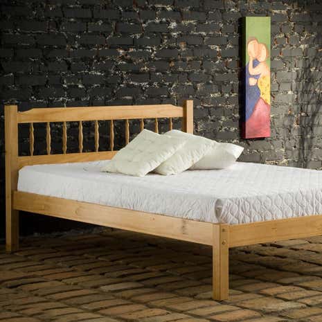 Santos Antique Pine Bedstead
