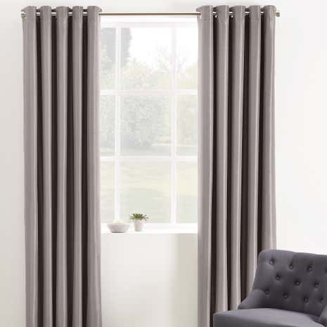 Phoenix Mink Blackout Eyelet Curtains