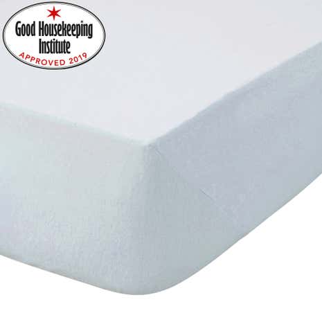 Kids Non Iron Plain Dye Pale Blue Fitted Sheet