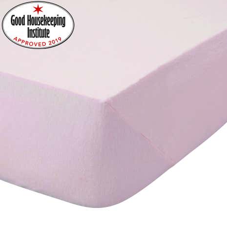 Kids Non Iron Plain Dye Pale Pink Fitted Sheet