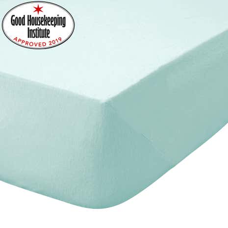 Kids Non Iron Plain Dye Turquoise Fitted Sheet