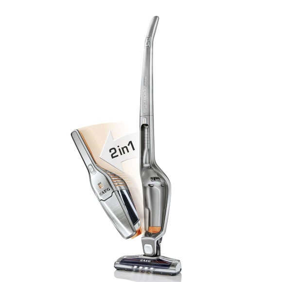 AEG Ergo Rapido Silver 2 in 1 Cordless Vacuum