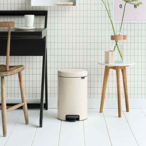 Brabantia NewIcon 12 Litre Almond Pedal Bin