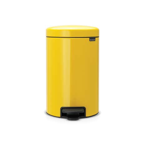 Brabantia NewIcon 12 Litre Yellow Pedal Bin