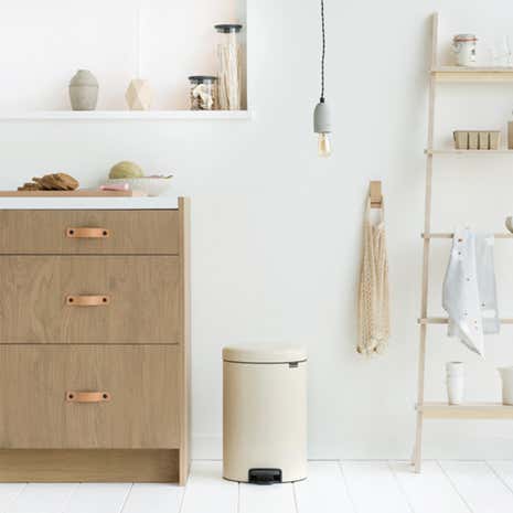 Brabantia NewIcon 20 Litre Almond Pedal Bin