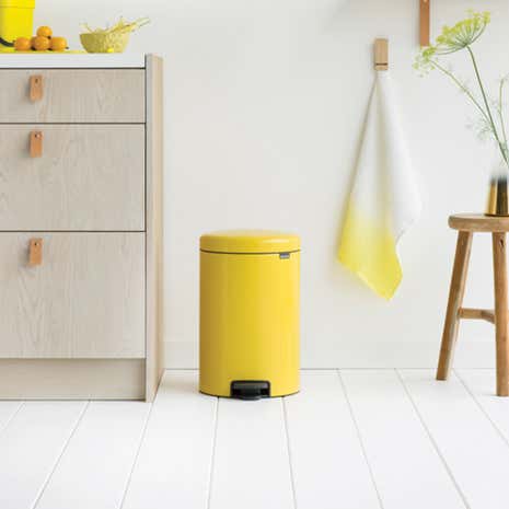 Brabantia NewIcon 20 Litre Yellow Pedal Bin