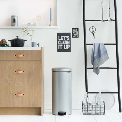 Brabantia NewIcon 30 Litre Metallic Grey Pedal Bin