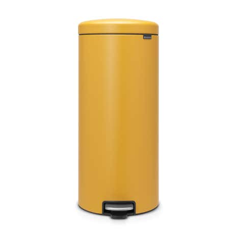 Brabantia NewIcon 30 Litre Mustard Yellow Pedal Bin