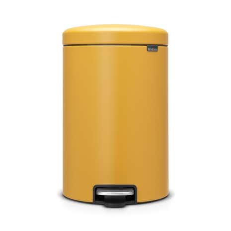 Brabantia NewIcon 20 Litre Mustard Yellow Pedal Bin