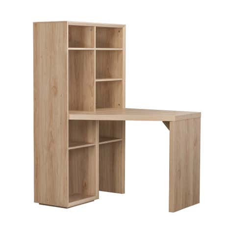 Desks Office Corner Dunelm Lisbon Tall Shelving Unit With Desk Loz Exclusive To Dunelm