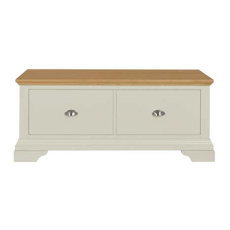 Eaton Soft Grey Blanket Box | Dunelm