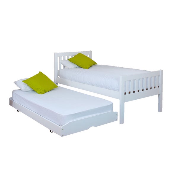 Lena White Wooden Guest Bed