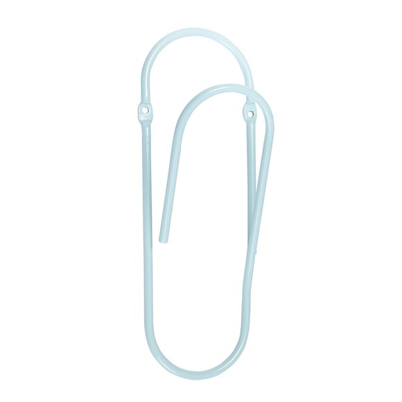Aqua Paperclip Hanger