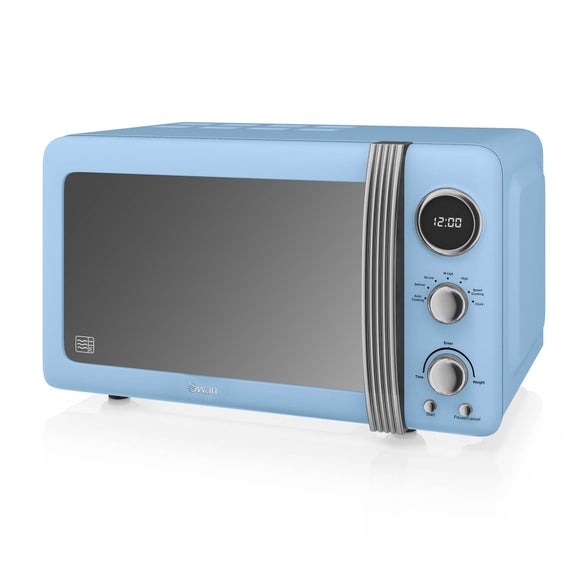 Swan 800W 20L Blue Digital Microwave