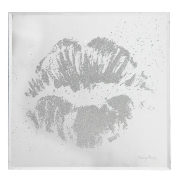 Glitter Lips Wall Art
