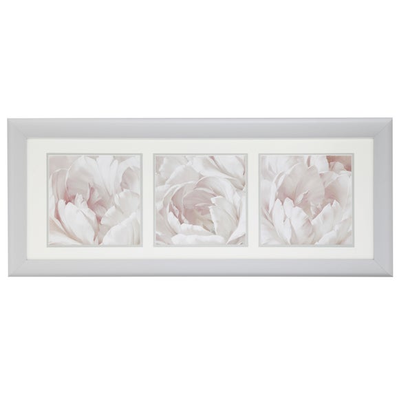 Triple Floral Framed Print