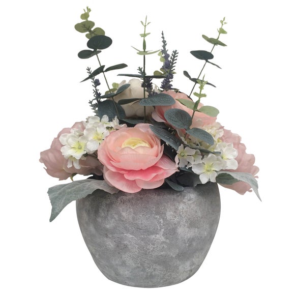 Peony Flower Arrangement in Pot