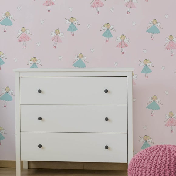 Fairies Pink Wallpaper