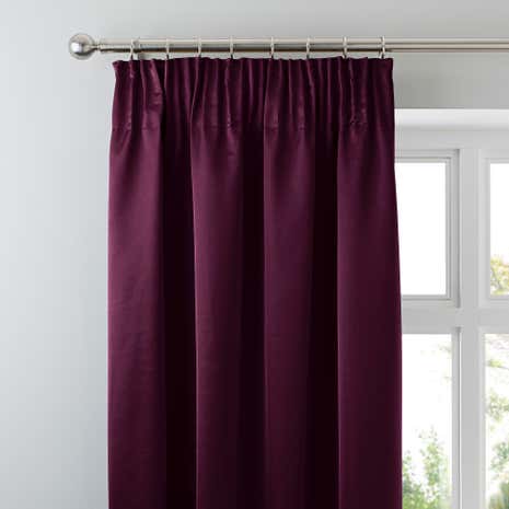 5A Fifth Avenue Venice Plum Blackout Pencil Pleat Curtains