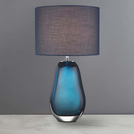 5A Fifth Avenue Alston Navy Glass Lamp
