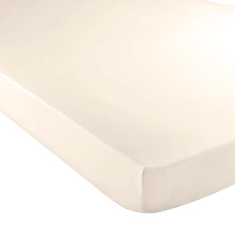 5A Fifth Avenue Egyptian Cotton 300 Thread Count Cream Fitted Sheet