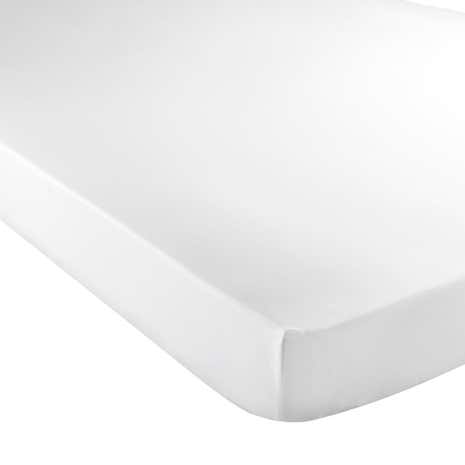 5A Fifth Avenue Egyptian Cotton 300 Thread Count Plain White Fitted Sheet
