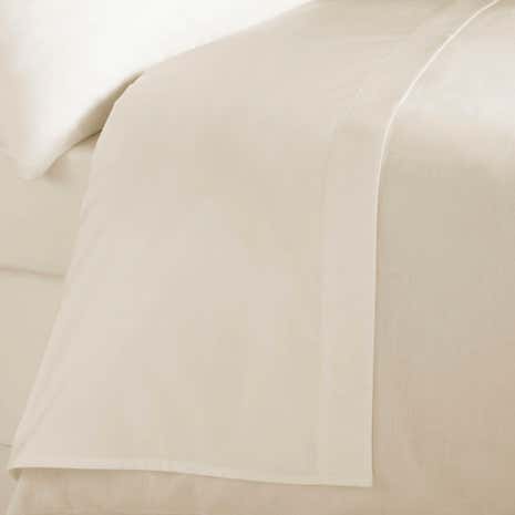 5A Fifth Avenue Egyptian Cotton 300 Thread Count Cream Flat Sheet