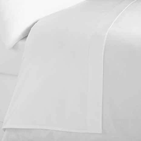 5A Fifth Avenue Egyptian Cotton 300 Thread Count White Flat Sheet