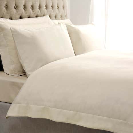 5A Fifth Avenue Egyptian Cotton 300 Thread Count Cream Oxford Duvet Cover