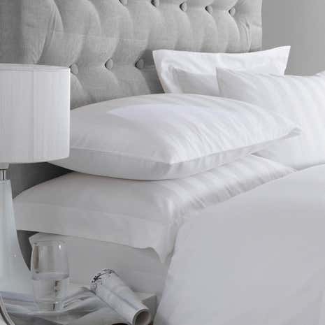 5A Fifth Avenue Egyptian Cotton 300 Thread Count Stripe White Oxford Pillowcase