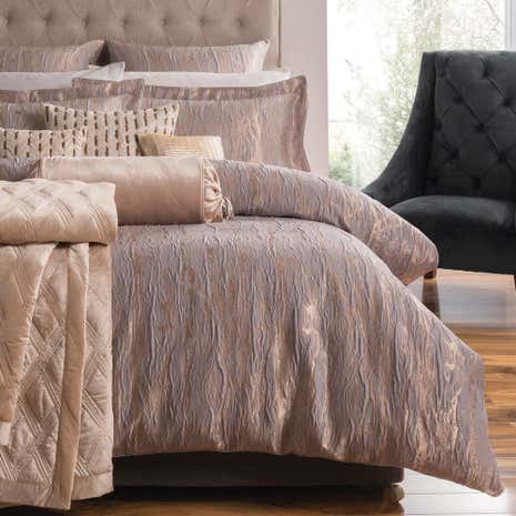 5A Fifth Avenue Houston Jacquard Grey Duvet Cover