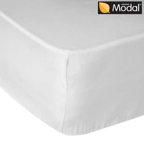 5A Fifth Avenue 300 Thread Count Modal White Fitted Sheet