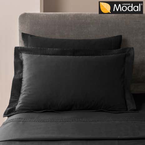 5A Fifth Avenue Modal Black Oxford Pillowcase