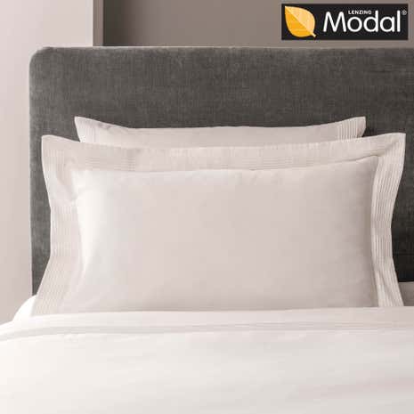 5A Fifth Avenue Modal White Pintuck Cuffed Oxford Pillowcase