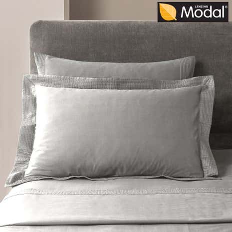 5A Fifth Avenue Modal Platinum Pintuck Cuffed Oxford Pillowcase