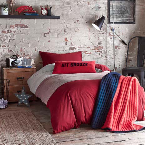 Jersey Red Bedding Set
