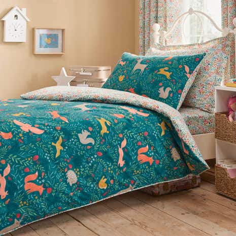 Woodland Ditsy Duvet Cover and Pillowcase Set