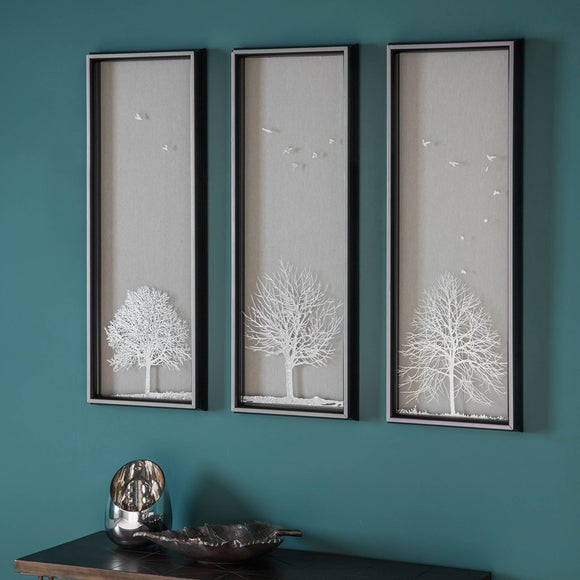 Autumn Tree Set of 3 Framed Wall Art Prints