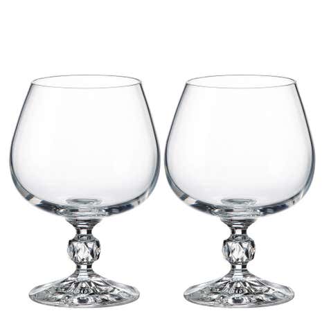 5A Fifth Avenue Pack of 2 Crystal Cognac Glasses