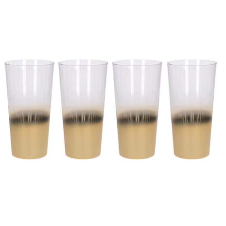5A Fifth Avenue Pack of 4 Gold Ombre Highball Glasses