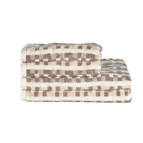 Four Piece Natural Pixel Towel Bale