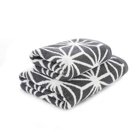 Charcoal Geo Towel